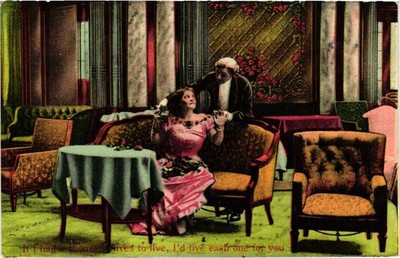 1910 Thurmont MD Sentimental Lovers Romantic Quote Postcard