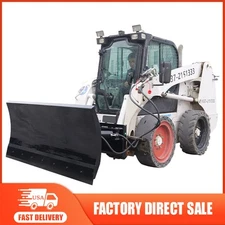70" Hydraulic Swing Skid Steer Loader Snow Soil Plow Blade bulldozer for Bobcat