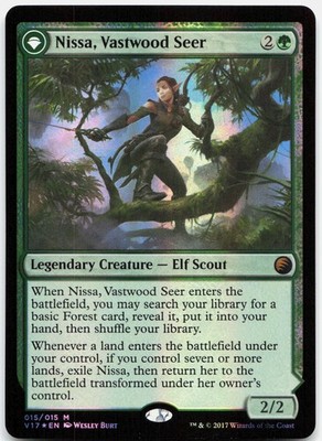 Nissa, Vastwood Seer NM Foil M From the Vault: Transform 15
