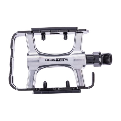 Contec Fahrrad Pedale Pivot MTB ATB Industriegelagert CPI-046 Schwarz Silber - Bild 1 von 1