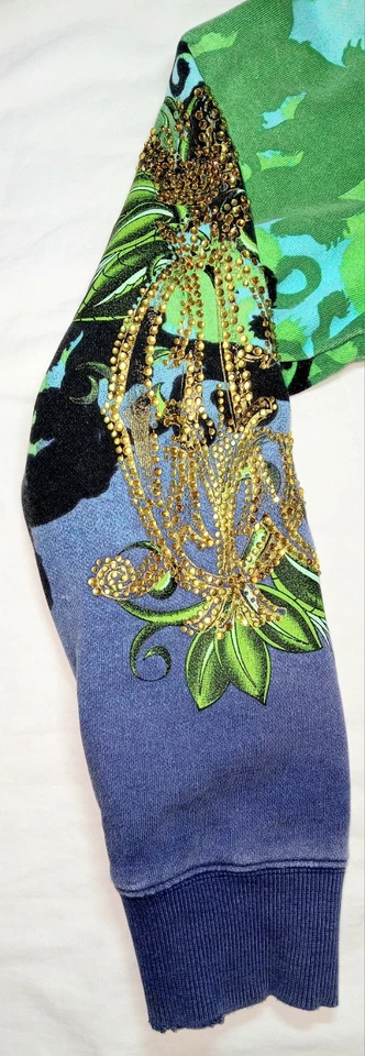 SUDADERA CON CAPUCHA VINTAGE CHRISTIAN AUDIGIER Los Angeles "glamour histérico" para hombre talla s Foto 2 de 4