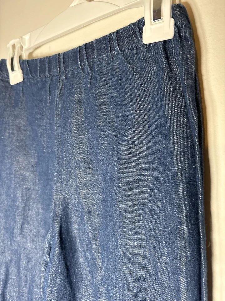 LOLLY WOLLY DOODLE оборки брюки джинсовой ткани Jean эластичный пояс Girlie опрятный размер 7 - Изображение 4 из 4