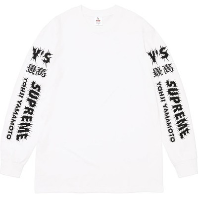 Supreme FW25 Yohji Yamamoto Y's Longsleeve L/S Tee White Size XXL