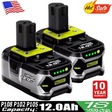 12Ah For RYOBI P108 lithium battery 18V One Plus High Capacity Battery 18Volt