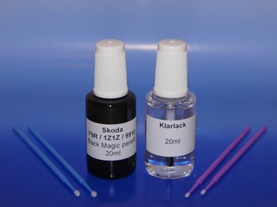 Lackstift-Set SKODA LF9R / F9R / 1Z1Z / 9910 Black Magic, 2x 20ml + 4 Lacktupfer