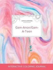 Adult Coloring Journal: Gam-Anon/Gam-A-Teen (Turtle Illustrations, Bubblegum) by