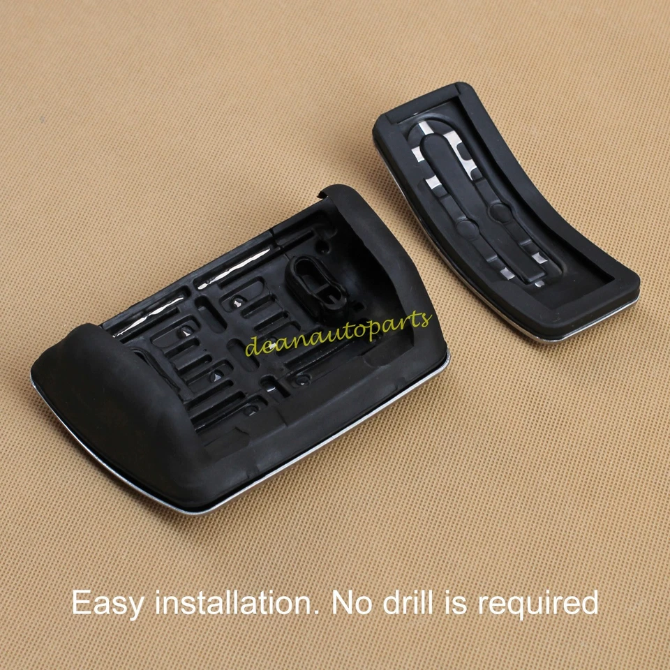 Steel Gas Brake Pedal Pad Cover Cap Trims For Audi A4 B8 A5 A6 C7 A7 A8 Q5 Macan - Image 4 of 4