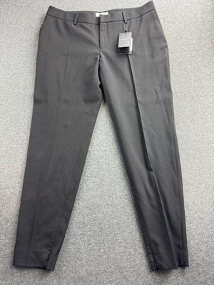 Yves Saint Laurent Womens Black Wool Gabardine Dress Pants Size F44 W36xL30 $125