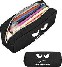 Pencil Case, Large Capacity Pencil Pouch with Zipper, Coin Pouch Cosmetic Bag Bi