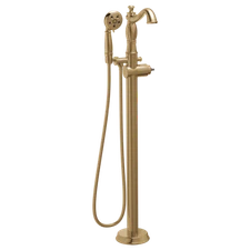 Delta Cassidy T4797-CZFL-LHP Floor Mount Tub Filler Trim- Less Handle -Bronze