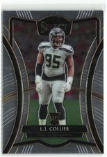 L.J. Collier RC 2019 Panini Select Premier Level Seattle Seahawks #108