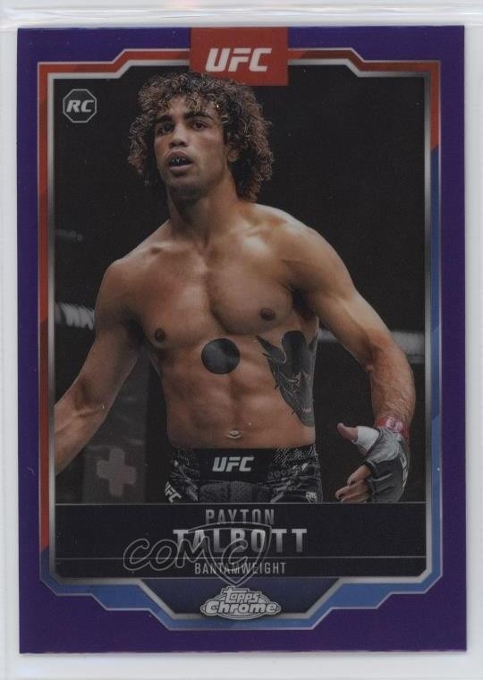 2025 Topps Chrome UFC Purple Refractor Payton Talbott #141 lh0