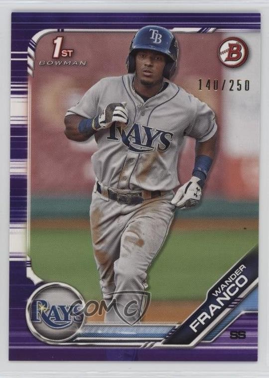 2019 Bowman Prospects Purple 140/250 Wander Franco #BP-100 r9d