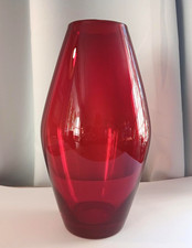 Whitefriars Ruby Soda Barrel Glass Excellent Condition