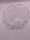 Anchor Hocking Savannah Clear 10" Single Dinner Plate Pressed Floral Motif