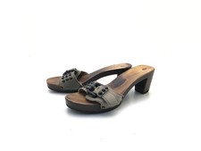 SOFTCLOX Damen Sandale Sandalette Pantolette Grau Gr. 39 (UK 6)