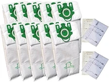 10 PK Replacement for Miele U bags ULTRA PREMIUM 3D 10 Bags + 4 Filters; Fit ...