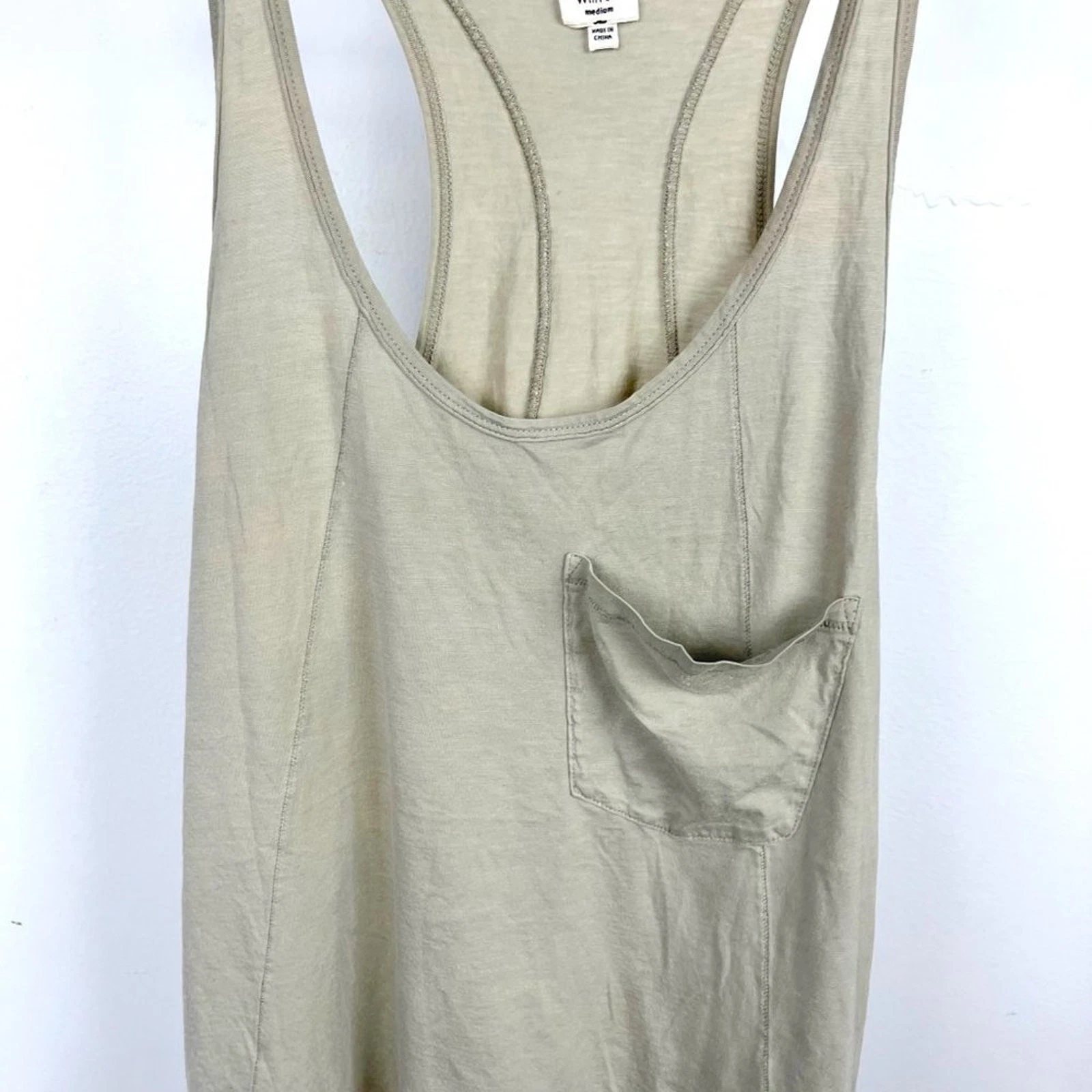 aritzia lightweight knit pocket racerback tank-top