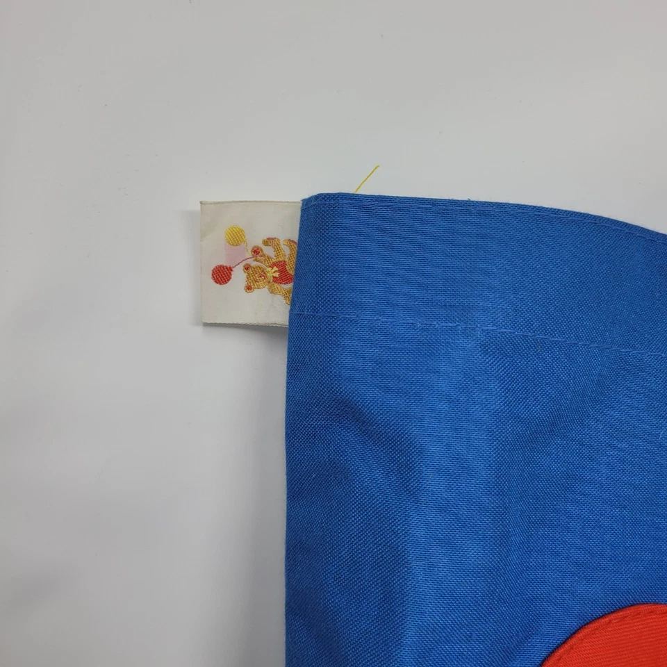 Bolso de Pañales Bebé Vintage Años 80 Oso Globos Colores Primarios Azul 16x19 Mediano Foto 3 de 4