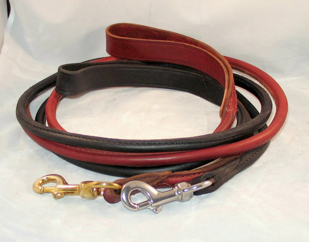 Amish leather leash sales
