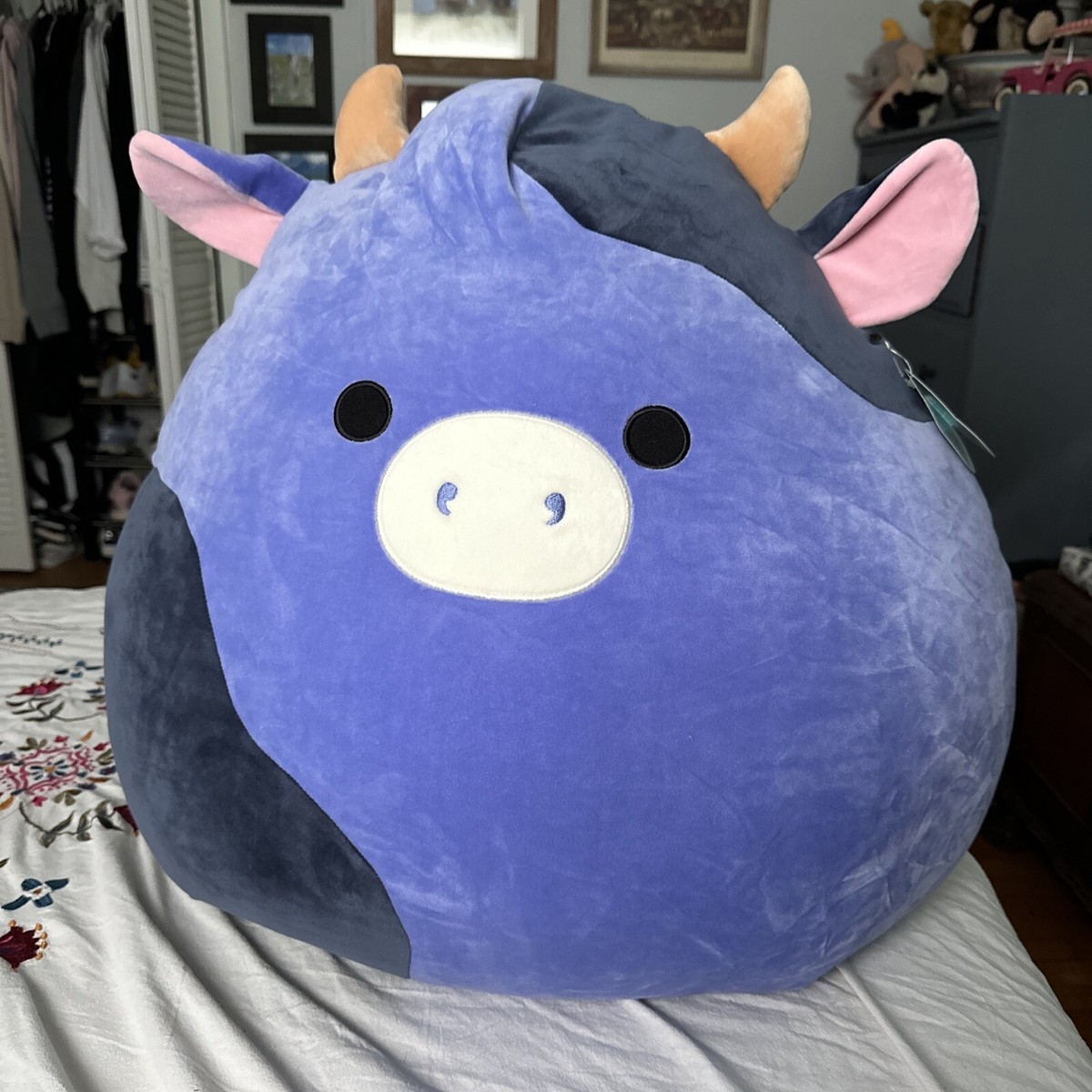 Squishmallow 24” Ingred the Purple Cow Exclusive Jumbo