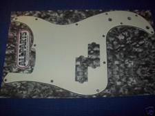 NEW - Pickguard For Fender P. Bass, 3-Ply - PARCHMENT