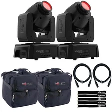 Chauvet DJ Intimidator Spot 110 LED Moving Heads with Cases Two Pack