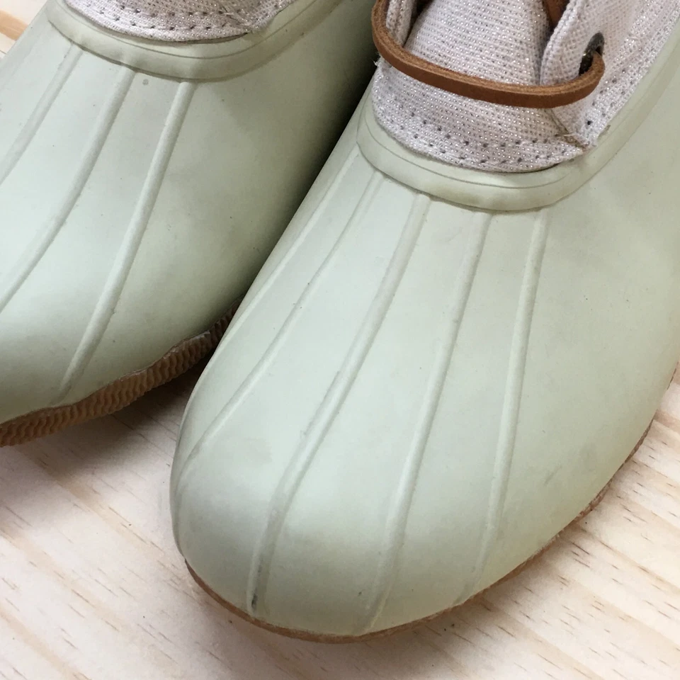 Sperry верхний сидр утка ботинки женщин 6,5 М зеленый морской водонепроницаемый шнурует вверх 83234 - Изображение 4 из 4