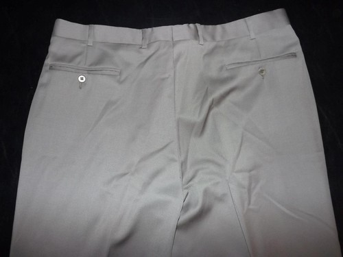Zanella Made in Italy W38 L31 Brown All Wool Pleated Dress Pants - Picture 4 of 6
