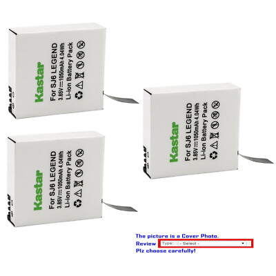 Kastar Replacement Battery for SJCAM SJ6 Legend SJ 6 LEGEND Sport Camera