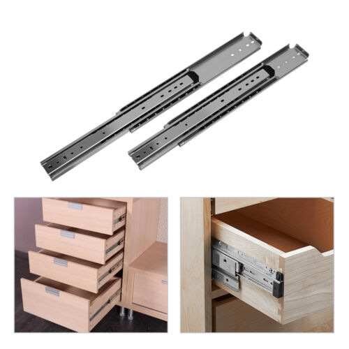 2x Heavy Duty Drawer Slides Ball Bearing 12"-56" Full Extension 500LB Track Rail