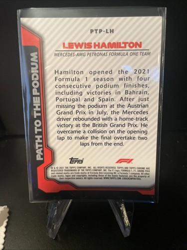 2021 Topps Chrome Formula 1 - Path to the Podium #PTP-LH Lewis Hamilton - Bild 3 von 4