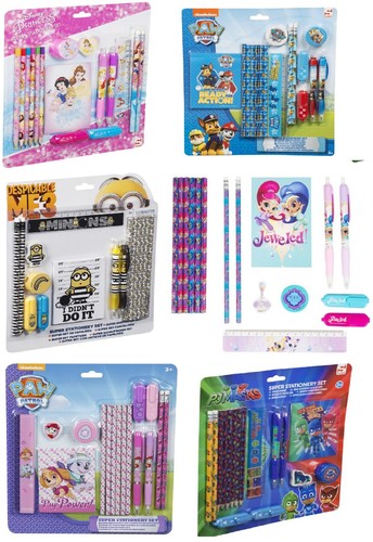 Kids Stationery Set Super Mario Bros Drawing Colouring Pencils Markers Xmas Gift - Picture 2 of 42