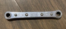 Vintage Snap On 1/4" x 5/16" 12pt Ratcheting Box End Wrench R810A USA