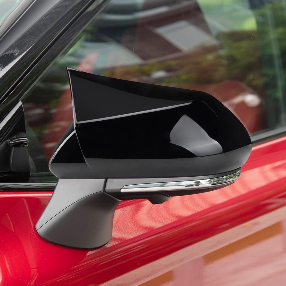 Mustang M Style Carbon Fiber Mirror Covers Pair 2015-2024 S550 S650 Mustang M Style Carbon Fiber Mirror Covers Pair 2015-2024 S550 S650