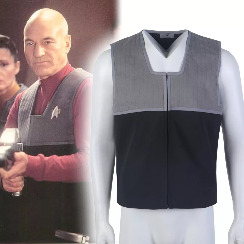 Uniformes de Picard para Primer Contacto Chaleco Picard Sisko Flota Estelar Disfraces Foto 2 de 4