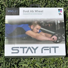 NIB- Vivitar Fitness Dual Ab Wheel Designed for an Active Life Style