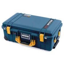 Pelican x ColorCase 1535 Air - Deep Pacific with Yellow Latches