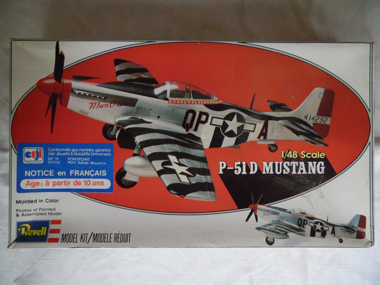 Maquette avion militaire Mustang P-51D 1 48 Revell pour decor de diorama historique