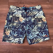 Tommy Bahama Relax Swim Trunks Mens XL Tropical Print Mesh Lined Polyester