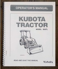 B26 Tractor Operator Instruction Maintenance Manual Kubota B26TL Paper Manual