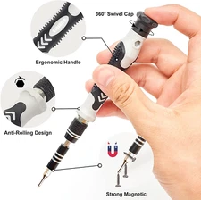 Precision Screwdriver Set 124-Piece Electronics Tool Kit with 101 Bits Magnet...