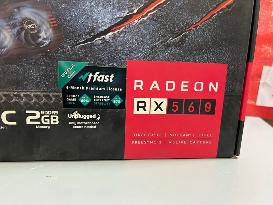 ASUS  90YV0AHC-M0NA00 Radeon RX 560 Arez OC EVO 2GB GDDR5 Graphics Card - Image 3 of 4