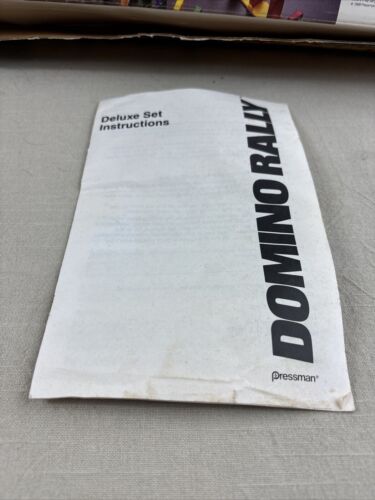 Vintage Pressman Game Domino Rally Chain Reaction Stunts w/ Instruction Book Box - Picture 4 of 23