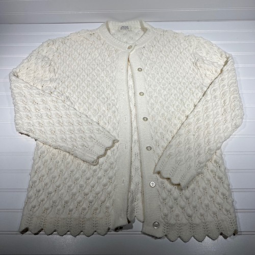 Vintage Wintuk Sweater Cardigan Ivory 