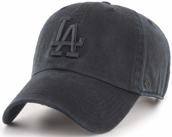 47 Brand Chicago White Sox Tone On Tone Black Clean Up Curved Strapback Cap-image