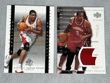 Shareef Abdul Rahim 2003-04 UD Glass Game Gear Jersey 2002 SP Authentic Specials
