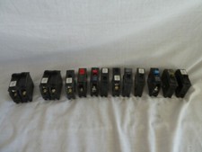 mix lot of 12 1-pole 2-pole Circuit Breaker Unit ac