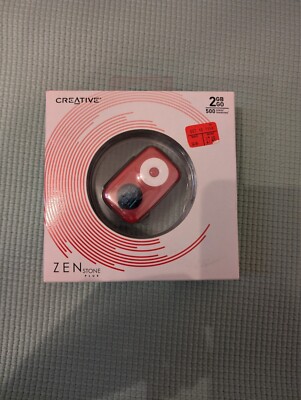 Creative ZEN Stone Plus 2GB MP3 Player Red/White Retro for sale