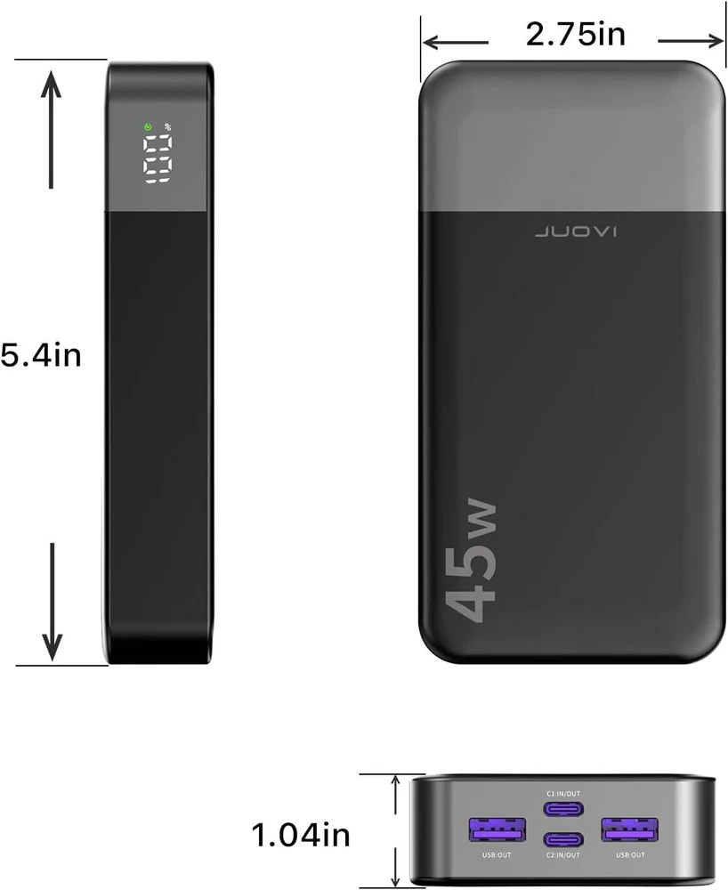 20000mAh 45W Fast Charging Power Bank for Phones and Devices 20000mAh 45W Fast Charging Power Bank for Phones and Devices